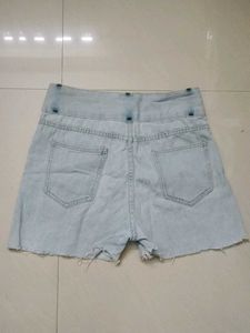 Light Wash Denim Shorts