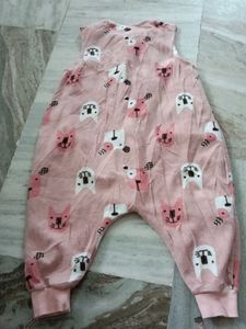 Cute Pink Cat Sleepsuit