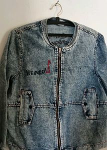 funky street style Denim Jacket