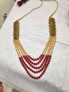 Stunning Red Kunda  Jewellery Set