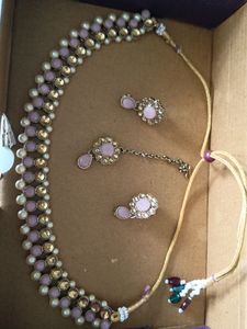 Pink &amp; Gold Jewelry Set