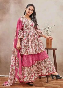 Beautiful heavy cotton garara set