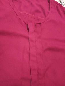 mahroon Casual Tunic Top
