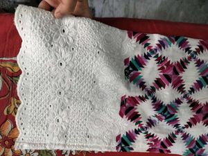 🤍beautiful thread work Patterned Palazzos