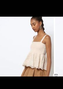 peplum yellow top