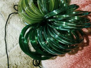Green Glass Bangles Set