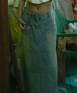 Denim Maxi Skirt