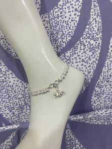 Sparkling Silver Anklet