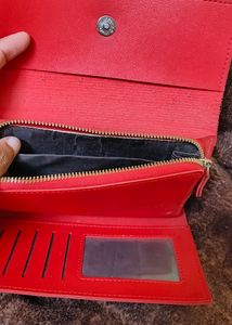 Hot Red Color Women's Purse