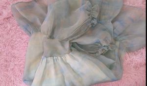 Puff Sleeve Square Neck Dress