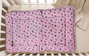 Cute Pink Baby Mat with Fruit Pattern