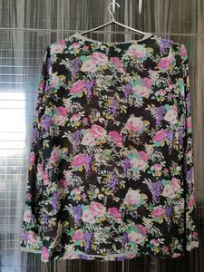 Floral Print Long Sleeve Top