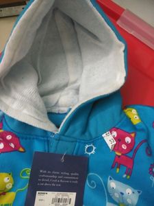Three Pcs Woolen Cartoonprint Full Dress