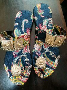 Boho Ethnic Sandals with Anklets