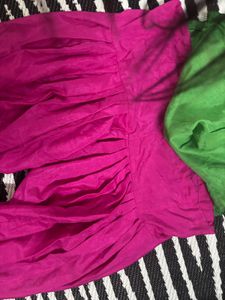 fIX price Green Kurta and Pink Patiala Suit Set