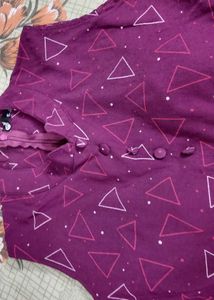 mehrun midi dress with Triangle Print