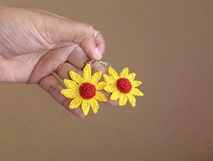 Sunflower Statement Earrings