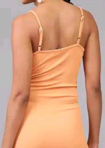 Peach Bodycon Mini Dress(negotiable)