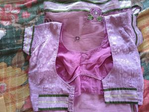 beautiful geograte and netted mix saree