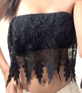 Lace Bandeau Crop Top