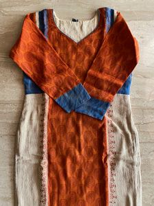 Jute Chudi Top(long) with Shawl