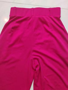 Vibrant Pink Wide-Leg Pants