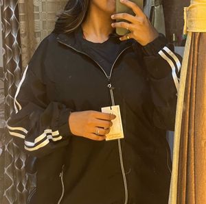 windsheater Stylish Black Track Jacket