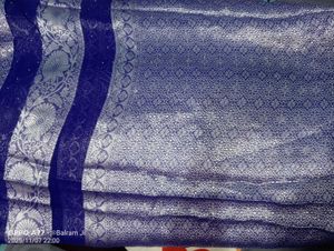 Elegant Blue Banarasi Saree with blouse piece