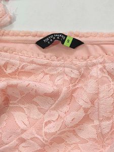 Pink Lace Crop Top
