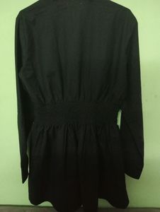 SHIRT SHORT DRESS BLACK