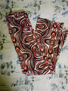 Vibrant Swirl Print Palazzo Pants