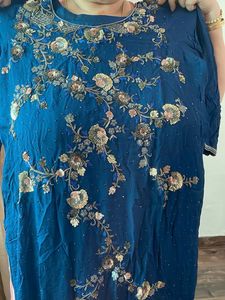 Embellished Blue Kurta