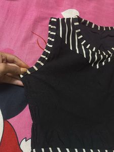 Chic Black &amp; White Striped Dress