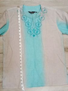 Expression Brand Men Short Kurta Size 40