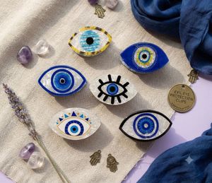 Evil Eye Hair Clips Set