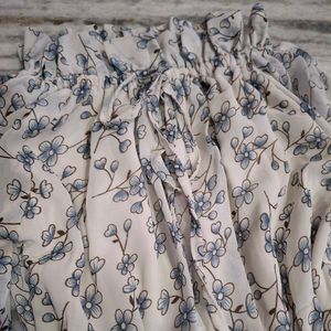 Floral Tiered Ruffle Dress (Free Size)