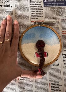 Handmade Embroidered Hoop Art