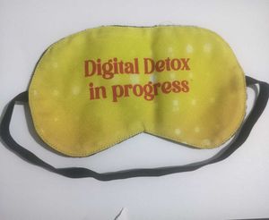 Digital Detox Pouch + Eyemask + Wooden phone