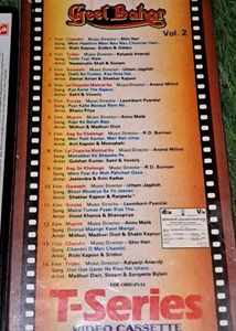 Vintage Bollywood Music VHS Tapes