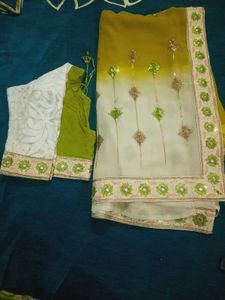 Elegant Ethnic Saree with Blouse Piece