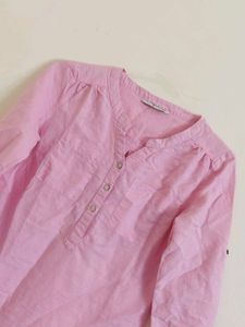 Chic Pink Henley Top