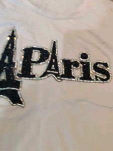 Chic Paris Sequin Eiffel Tower T-Shirt