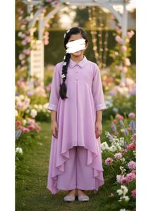 New Party Wear Lavender Kids' Kurta Set (Size/Age)