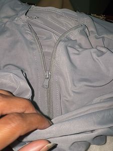 Women's Gray Zip-Up Sun protection hoodie