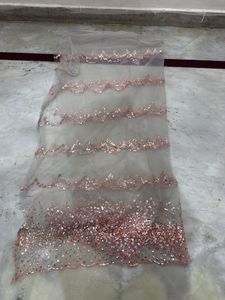 Stunning Sequin Embellished Net Fabric 2metre