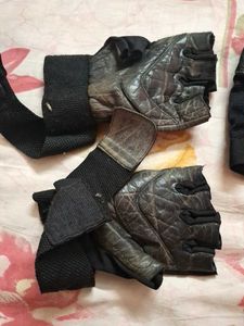Pure leather Men's Fitness Gloves