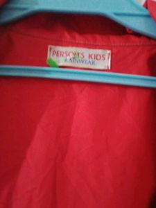 Vibrant Red Hooded Duster Coat