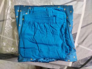 AKS Peacock Blue Anarkali Gown/Kurta