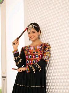 New Navratri Anarkali with full gher