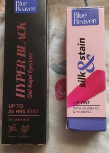 New Blue Heaven Hyper Black Kajal & Lip Tint Combo